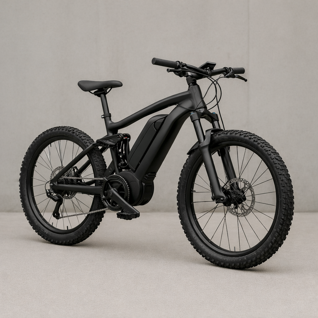 a full suspension electric mountain bike