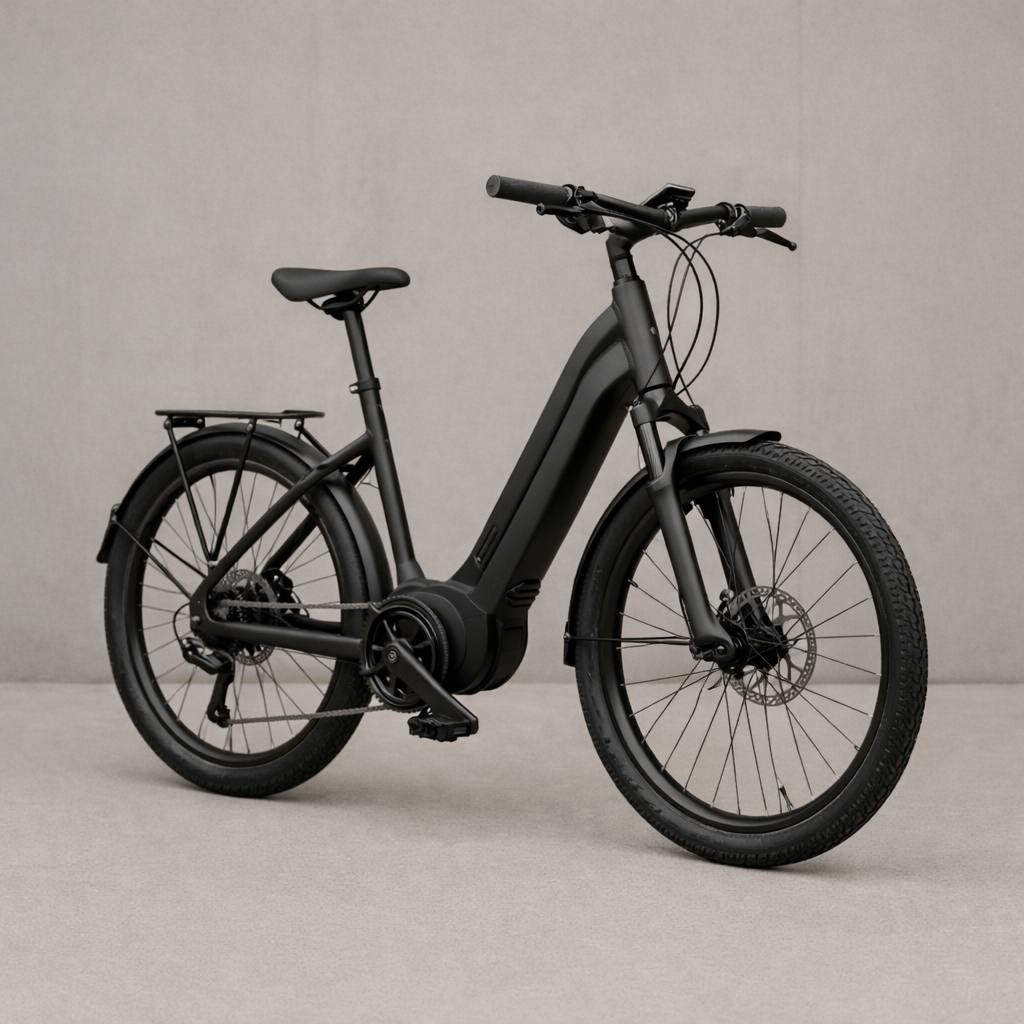 a step-through electric bike