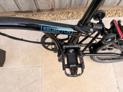 ## Brompton Electric C Line Urban (H2L) - Gloss Black Folding E-Bike. V low mileage and 96% Battery.