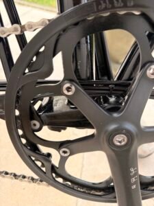 ## Brompton Electric C Line Urban (H2L) - Gloss Black Folding E-Bike. V low mileage and 96% Battery.